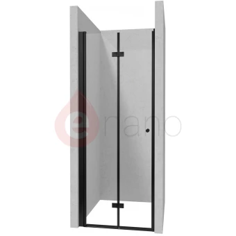 Drzwi prysznicowe 80 cm Deante KERRIA PLUS czarne
