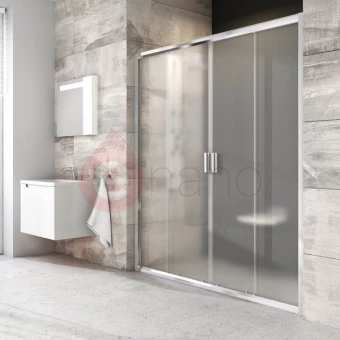 Drzwi prysznicowe BLDP4-160 Ravak BLIX aluminium + transparent