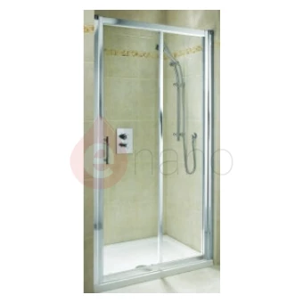Drzwi prysznicowe rozsuwane 140 szkło 2/2 Koło GEO 6