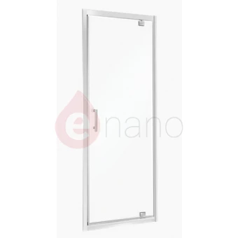Drzwi wnękowe 80x195 cm profil chrom / aluminium, szkło transparentne Novoterm / Kerra