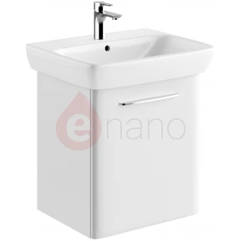 Koło NOVA PRO szafka łazienkowa z umywalką 60 cm biała połysk
