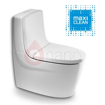 Miska WC 70x39 cm do kompaktu z przelewem podwójnym Roca KHROMA Maxi Clean