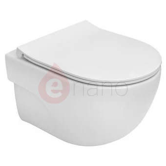 Miska WC Rimless + deska wolnoopadająca slim Roca MERIDIAN COMPACTO