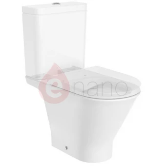 Miska WC do kompaktu Rimless 65,5 cm o/podwójny Roca GAP ROUND