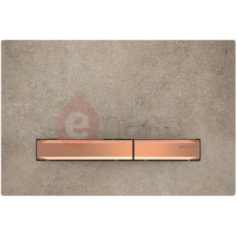 Przycisk spłukujący do WC Geberit SIGMA50 imitacja betonu / czerwone złoto